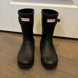 short hunter rain boots